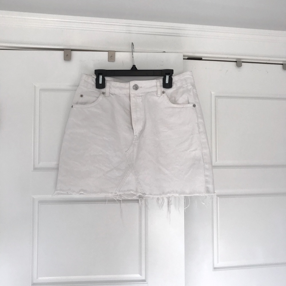 Topshop White Mini Skirt